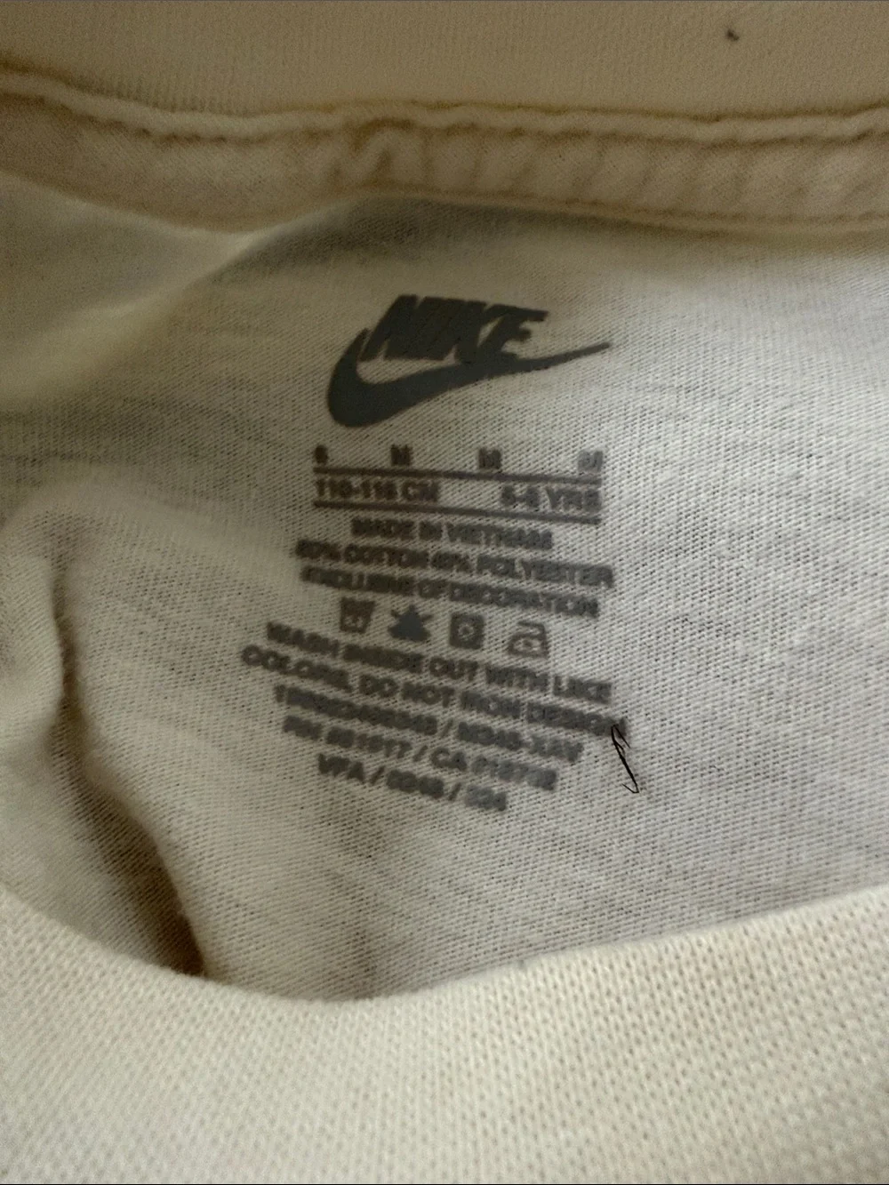 Nike | (6) White Tee and Brown Joggers Kids Set